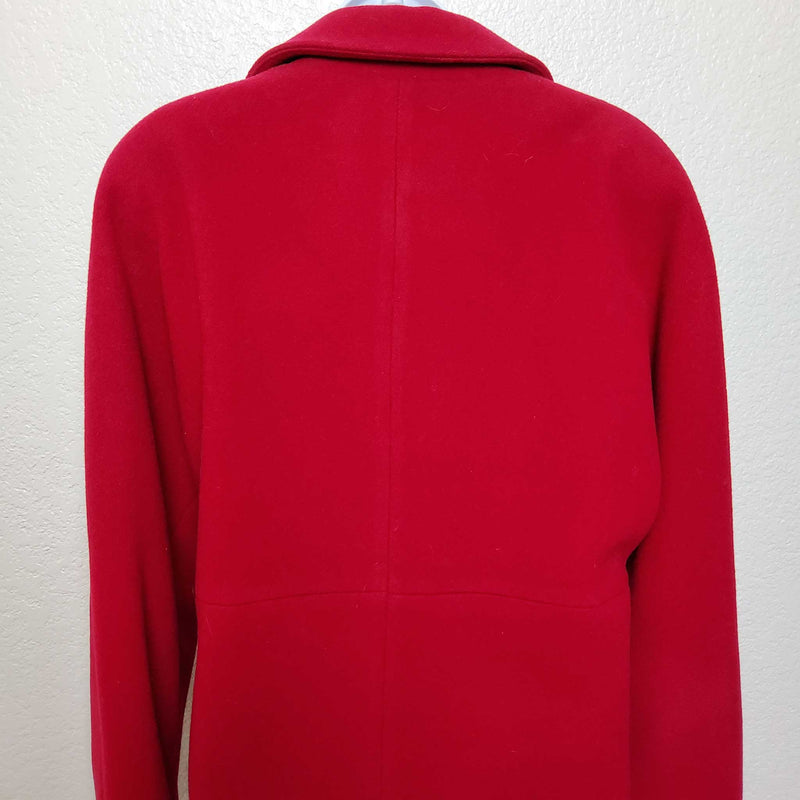 Paradox Red Double-Breasted Missy Style Peacoat, Women's Size 12 - Trinity Thrift