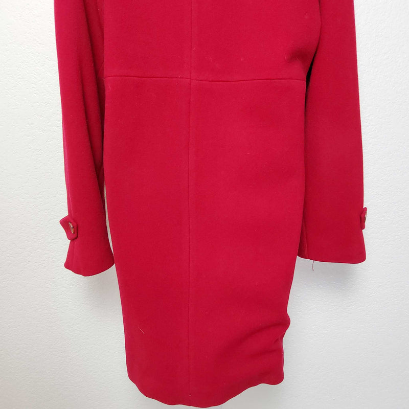 Paradox Red Double-Breasted Missy Style Peacoat, Women's Size 12 - Trinity Thrift