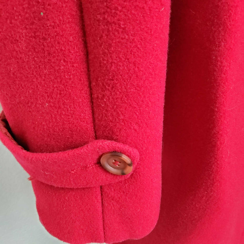 Paradox Red Double-Breasted Missy Style Peacoat, Women's Size 12 - Trinity Thrift