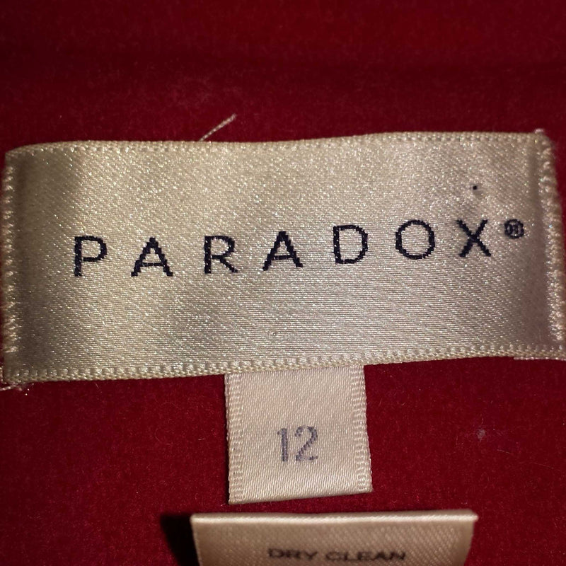 Paradox Red Double-Breasted Missy Style Peacoat, Women's Size 12 - Trinity Thrift