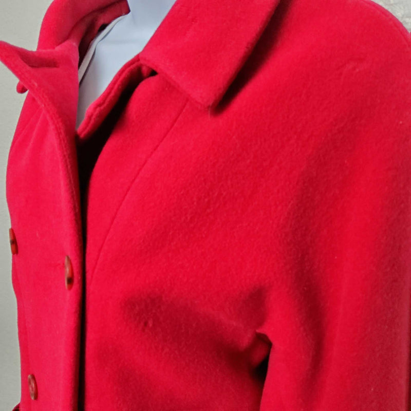 Paradox Red Double-Breasted Missy Style Peacoat, Women's Size 12 - Trinity Thrift