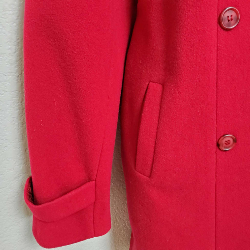 Paradox Red Double-Breasted Missy Style Peacoat, Women's Size 12 - Trinity Thrift