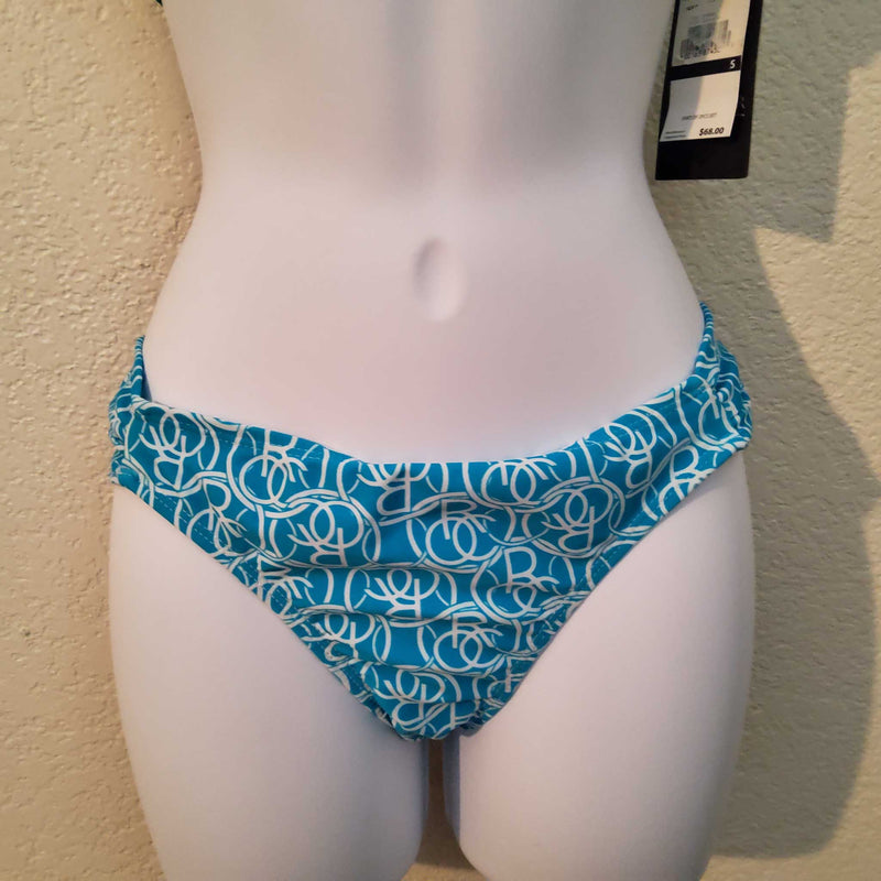 Rocawear Blue and White 2 Piece Swimsuit, Women's Small Top and Medium Bottoms - Trinity Thrift