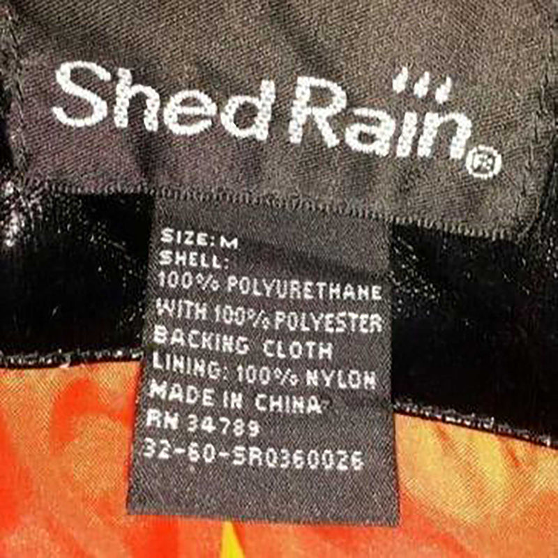 Shed Rain Black Waterproof Rain Jacket, Women's Medium - Trinity Thrift