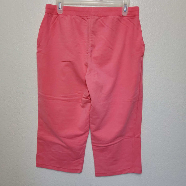 Silverwear Pink Capri Sweats with Drawstring Waist, Women's Large - Trinity Thrift