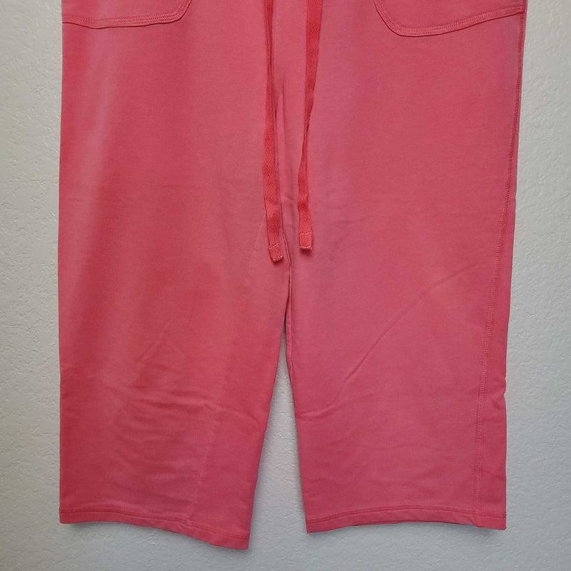 Silverwear Pink Capri Sweats with Drawstring Waist, Women's Large - Trinity Thrift