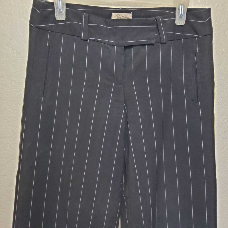 Speechless Black Pinstripe Pants, Women's Small - Trinity Thrift