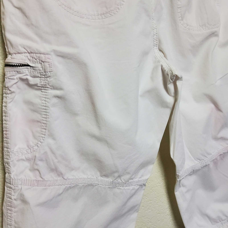 St. John's Bay Eggshell Cargo Pants with Zippered Pockets, Women's Size 14 - Trinity Thrift