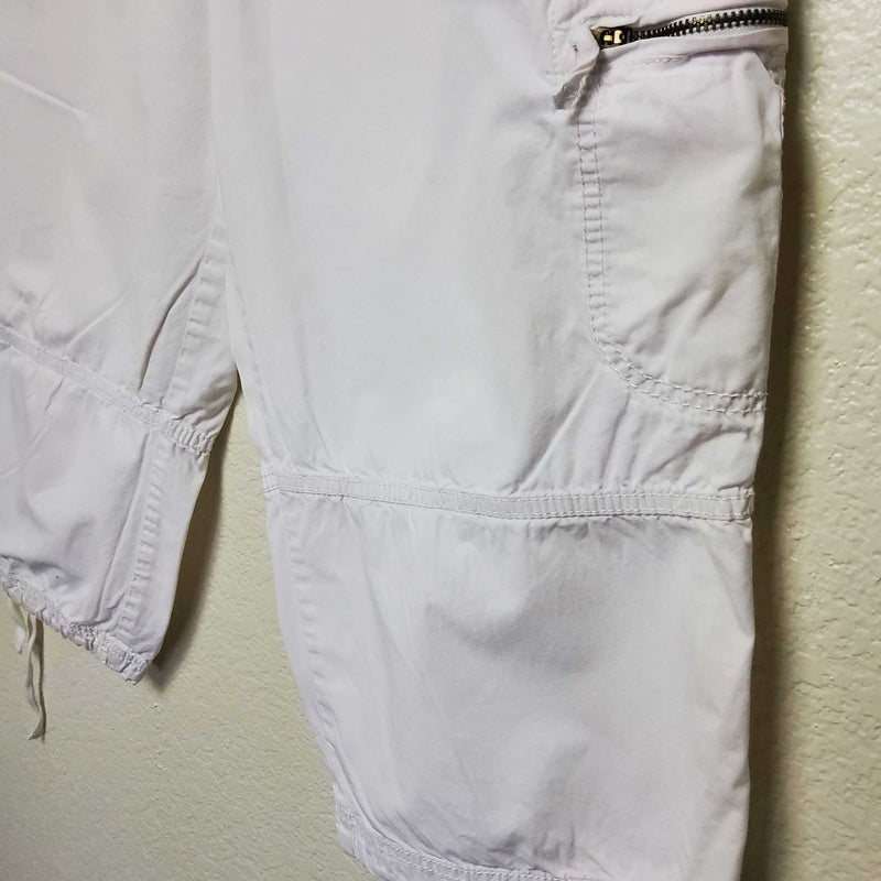 St. John's Bay Eggshell Cargo Pants with Zippered Pockets, Women's Size 14 - Trinity Thrift