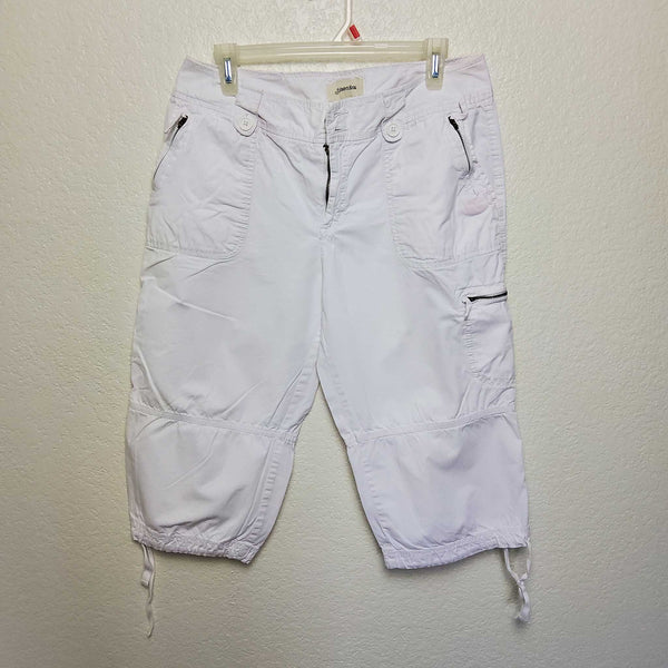 St. John's Bay Eggshell Cargo Pants with Zippered Pockets, Women's Size 14 - Trinity Thrift