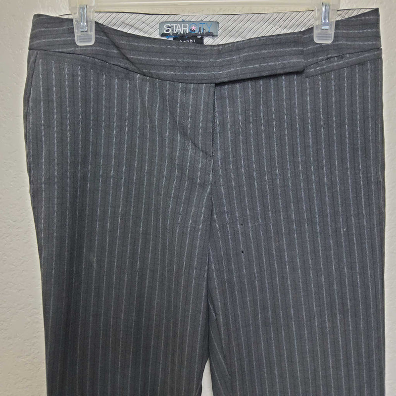 Star City bobbi Style Gray Pinstripe Pants, Women's Size 2 - Trinity Thrift