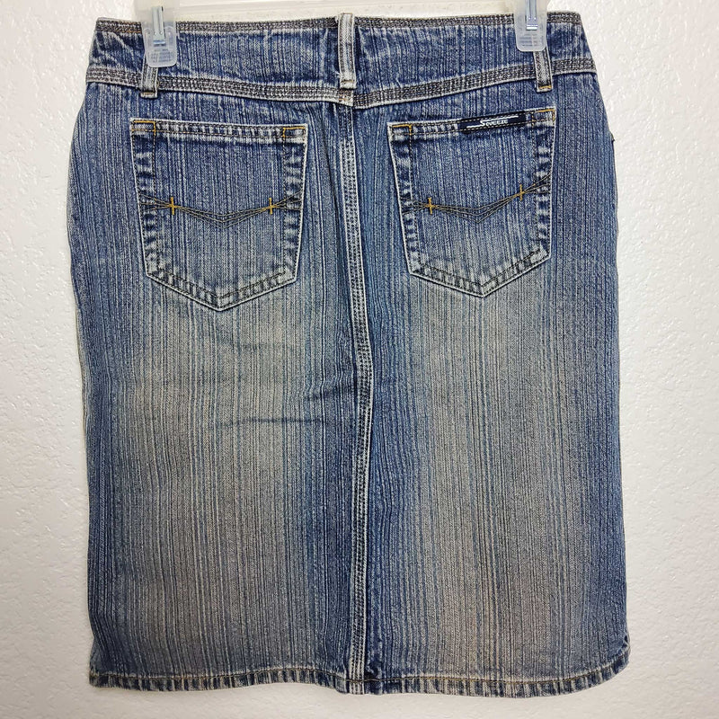 Stephen Hardy Blue Stonewashed Jean Skirt, Women's Size 3 - Trinity Thrift