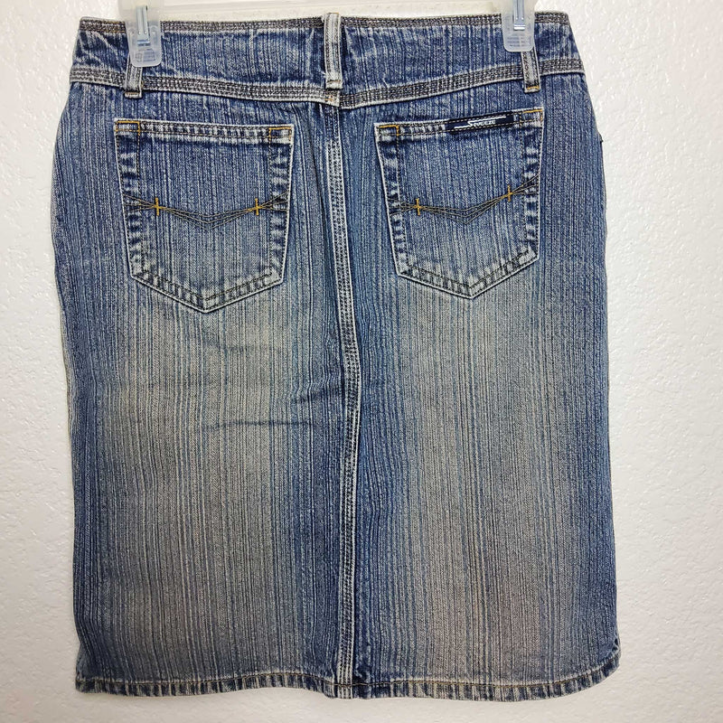 Stephen Hardy Blue Stonewashed Jean Skirt, Women's Size 3 - Trinity Thrift