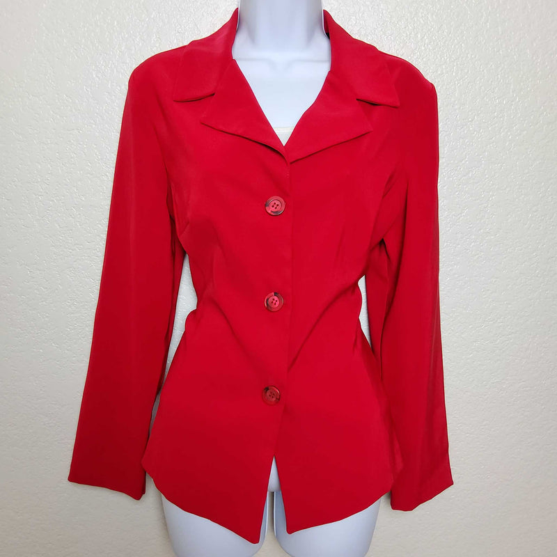 Steps Red Blazer, Women's Size Medium