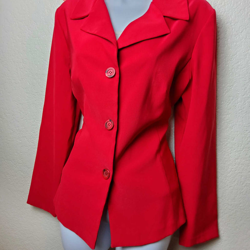 Steps Red Blazer, Women's Size Medium