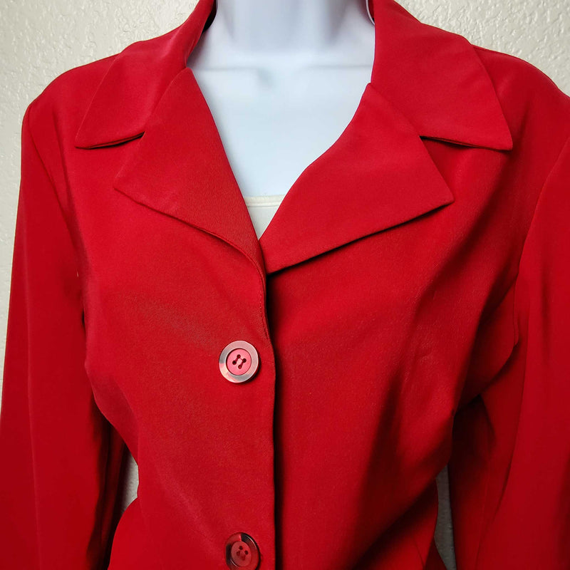 Steps Red Blazer, Women's Size Medium