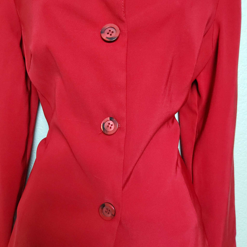 Steps Red Blazer, Women's Size Medium