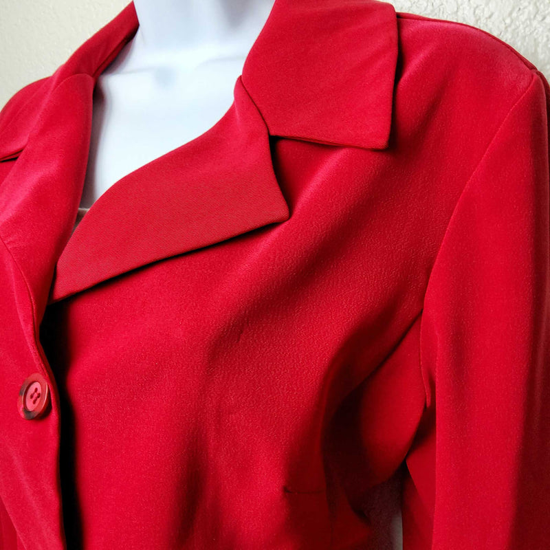 Steps Red Blazer, Women's Size Medium