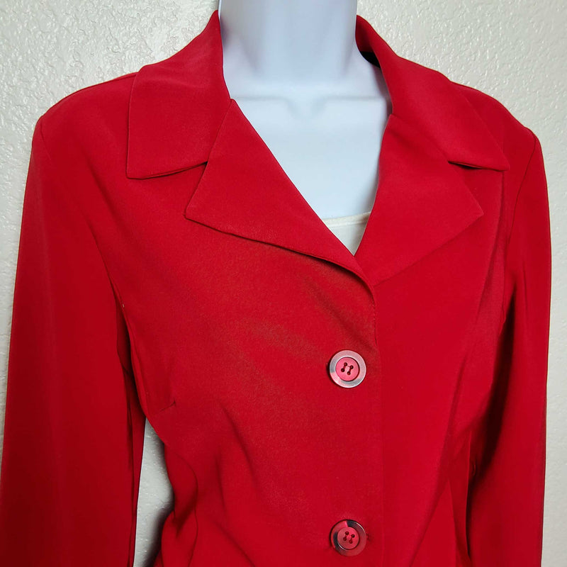 Steps Red Blazer, Women's Size Medium