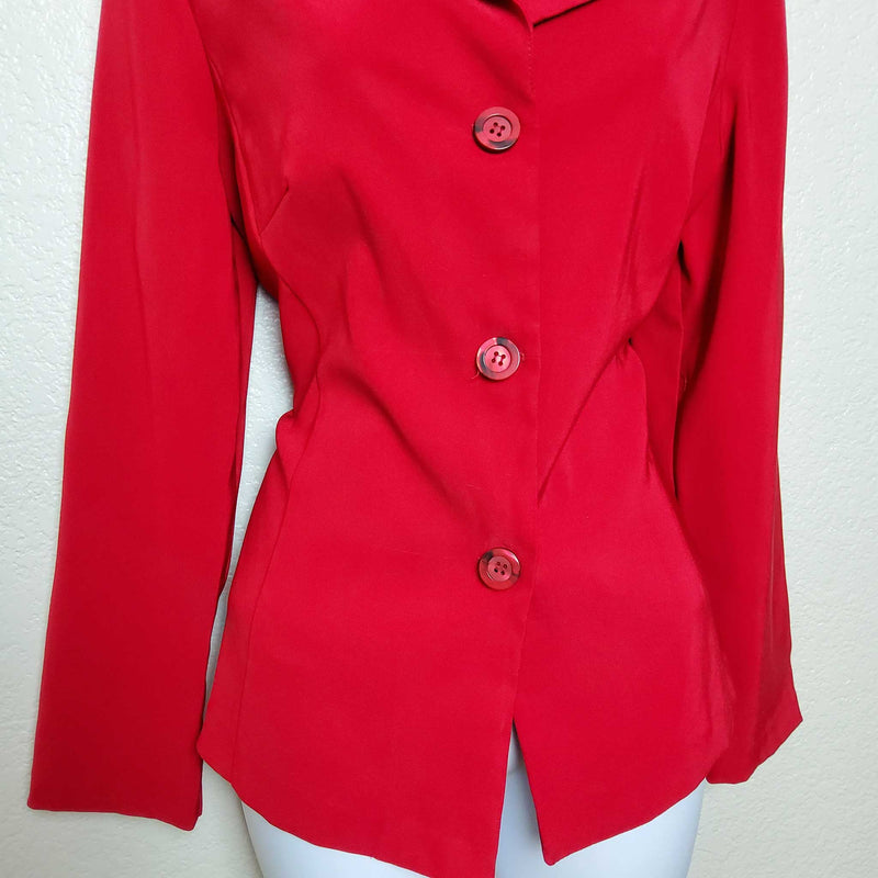 Steps Red Blazer, Women's Size Medium