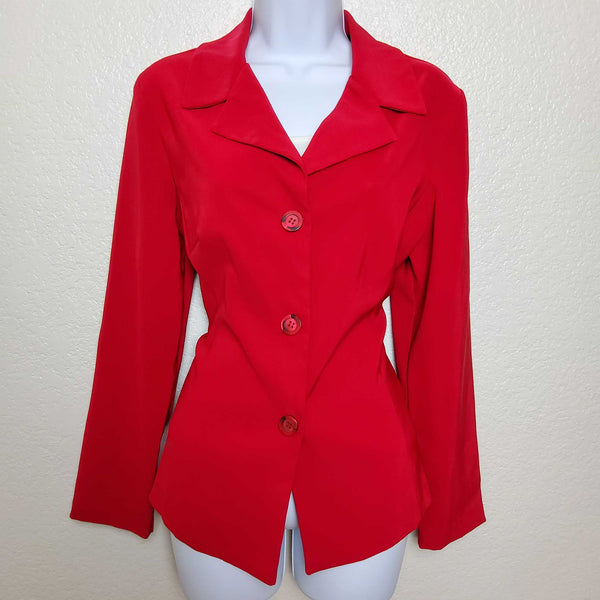 Steps Red Blazer, Women's Size Medium