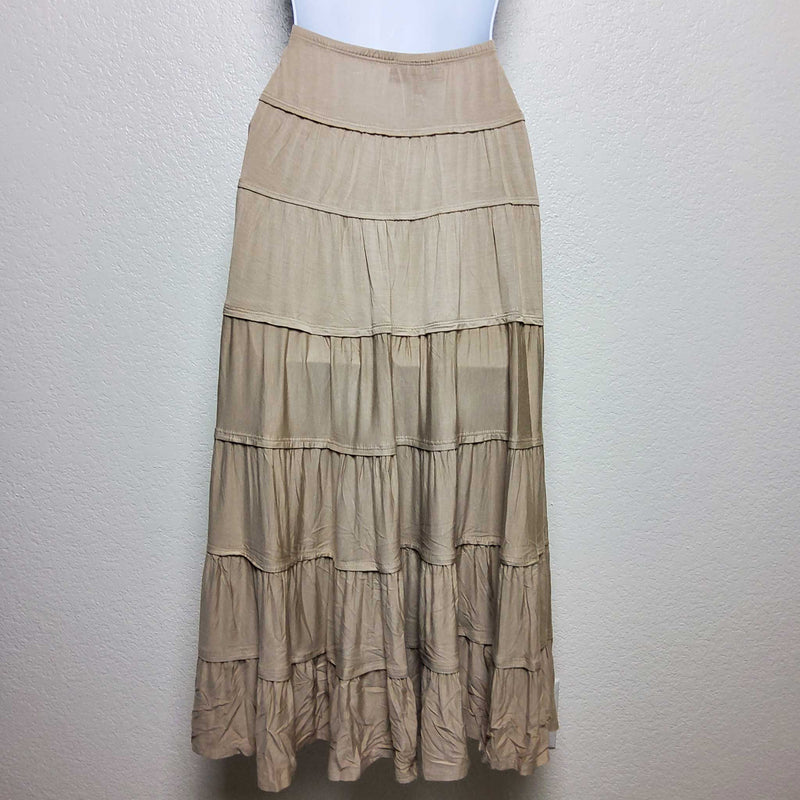 Style & Co. Beige Pleated Skirt, Women's Medium - Trinity Thrift