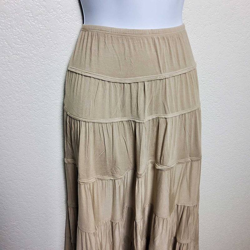 Style & Co. Beige Pleated Skirt, Women's Medium - Trinity Thrift