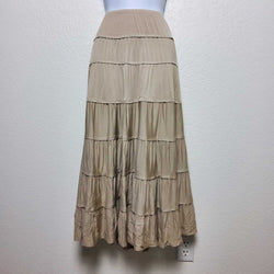 Style & Co. Beige Pleated Skirt, Women's Medium - Trinity Thrift