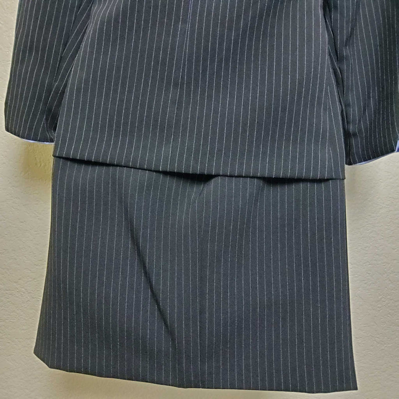 Suits Us Black 2-Piece Purple Pinstripe Suit, Women's Size 10 - Trinity Thrift