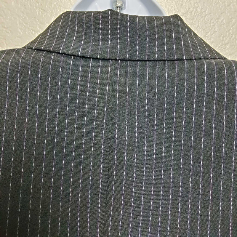 Suits Us Black 2-Piece Purple Pinstripe Suit, Women's Size 10 - Trinity Thrift