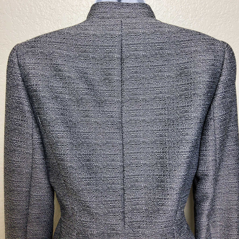 Tahari ASL Gray & Black Blazer, Women's Size 2 - Trinity Thrift