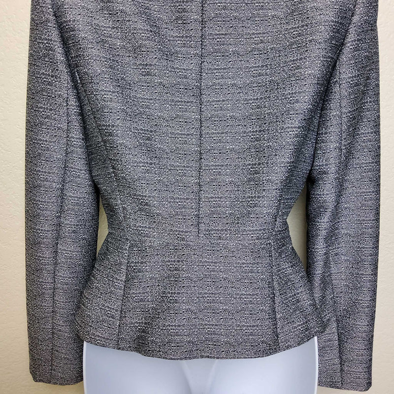 Tahari ASL Gray & Black Blazer, Women's Size 2 - Trinity Thrift