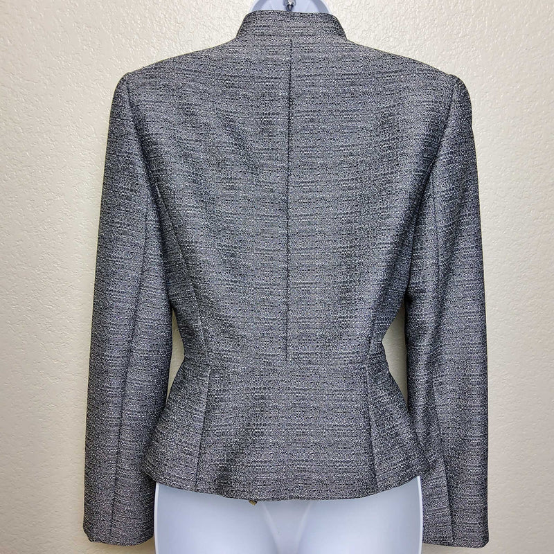 Tahari ASL Gray & Black Blazer, Women's Size 2 - Trinity Thrift