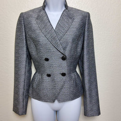 Tahari ASL Gray & Black Blazer, Women's Size 2 - Trinity Thrift