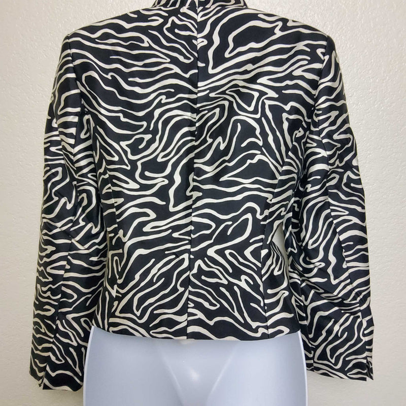 Talbots Petites Black & White Blazer, Women's Size 6