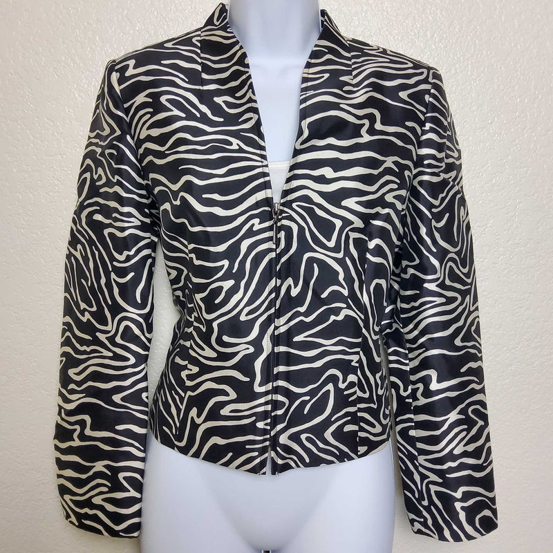 Talbots Petites Black & White Blazer, Women's Size 6