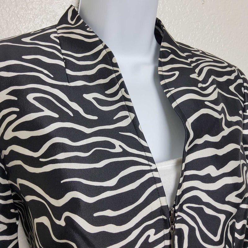 Talbots Petites Black & White Blazer, Women's Size 6