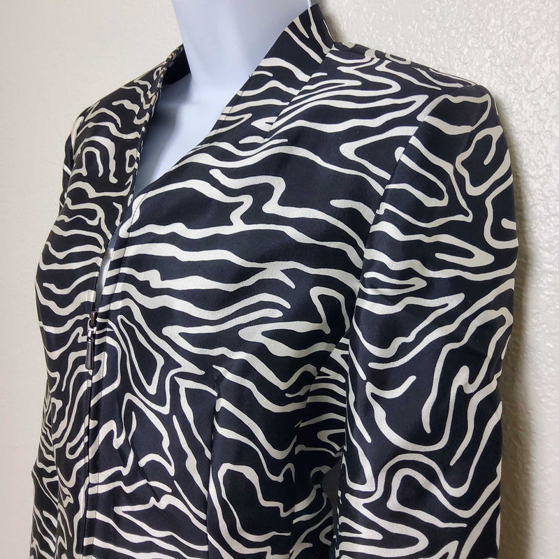 Talbots Petites Black & White Blazer, Women's Size 6