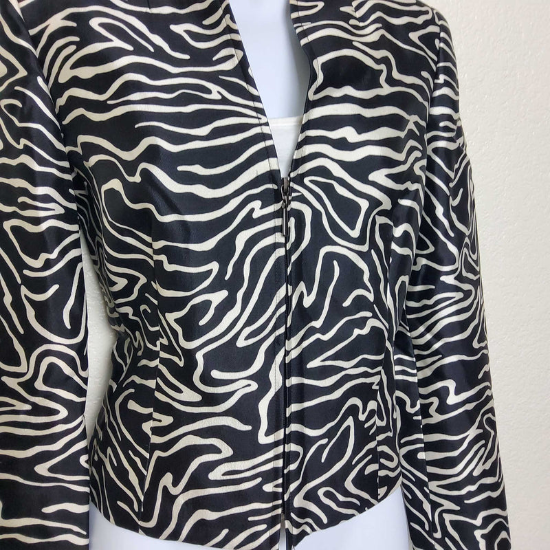 Talbots Petites Black & White Blazer, Women's Size 6