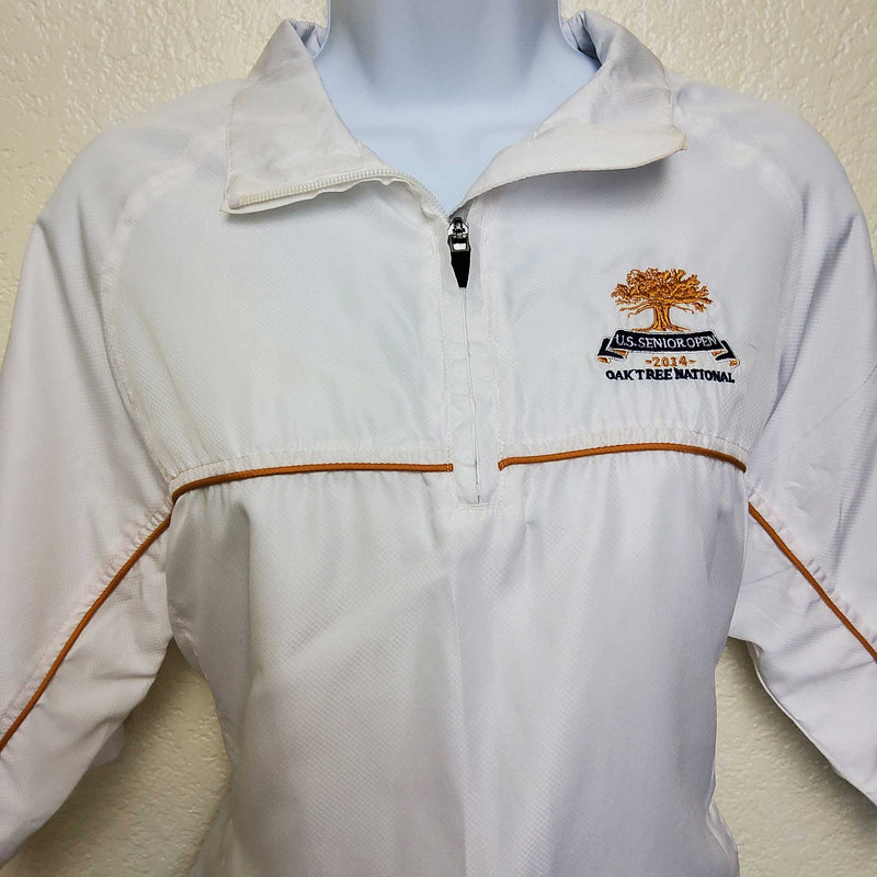 Vintage Kate Lord Performance White Half Zip U.S. Senior Open Windbreaker, Women's Medium - Trinity Thrift