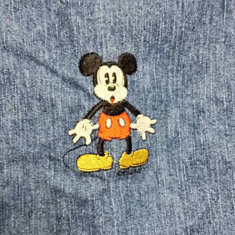 Vintage Marisa Christina Blue Jean Mickey Mouse Vest, Women's Large - Trinity Thrift