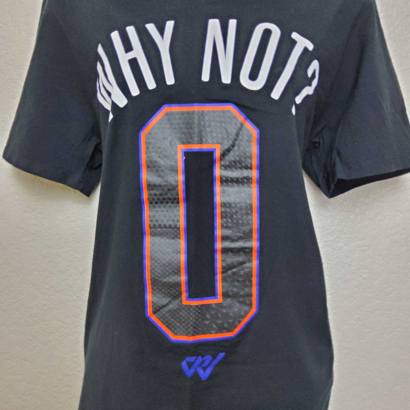 Vintage Russell Westbrook "0" Why Not Jersey Tee Shirt, Women's Medium - Trinity Thrift