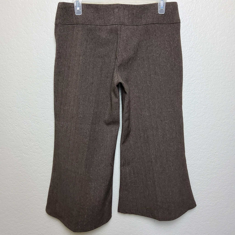 Wet Seal Brown Wide Leg Capris, Women's Medium - Trinity Thrift