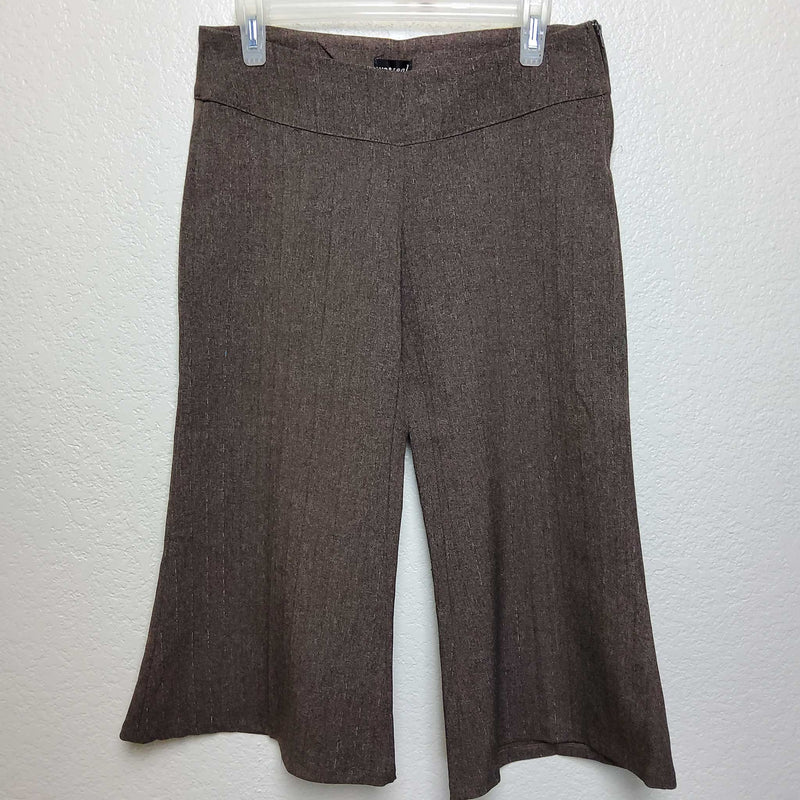 Wet Seal Brown Wide Leg Capris, Women's Medium - Trinity Thrift