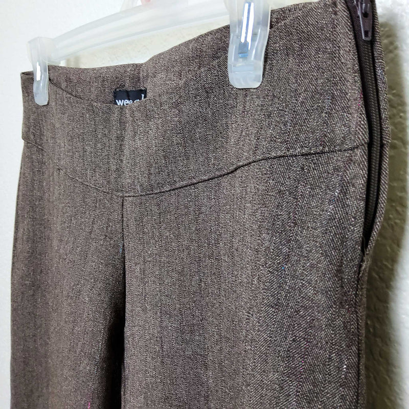 Wet Seal Brown Wide Leg Capris, Women's Medium - Trinity Thrift