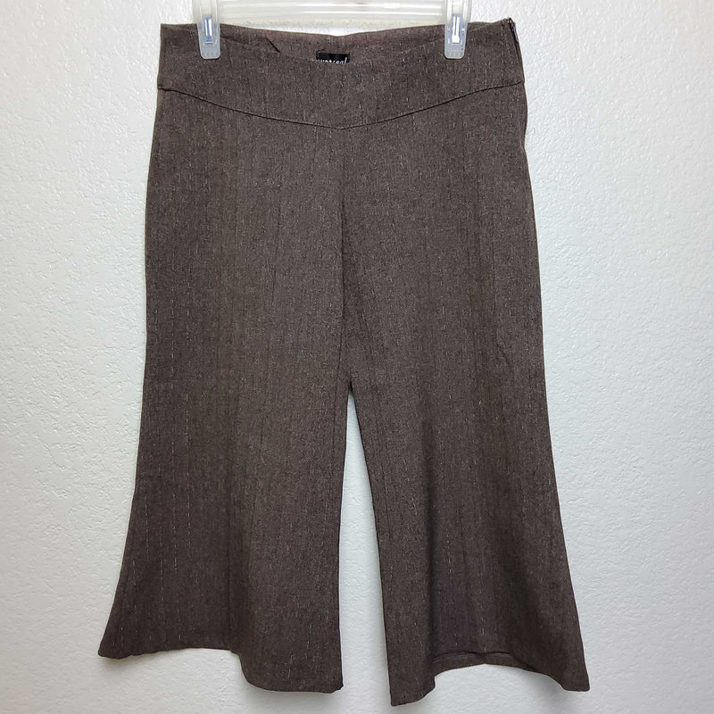 Wet Seal Brown Wide Leg Capris, Women's Medium - Trinity Thrift