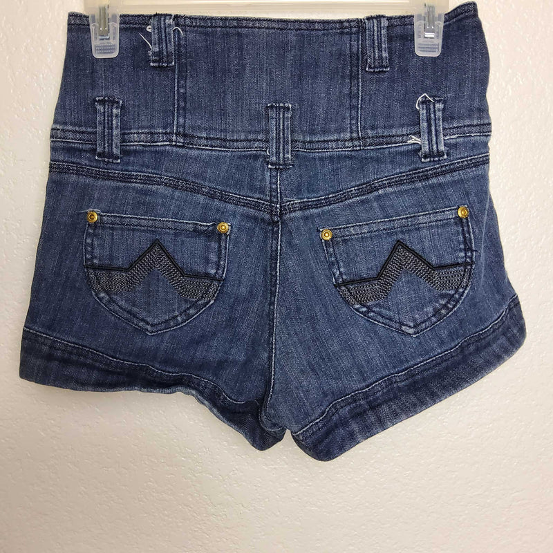 YouNique Blue High-Waisted Jean Shorts, Women's Size 7 - Trinity Thrift