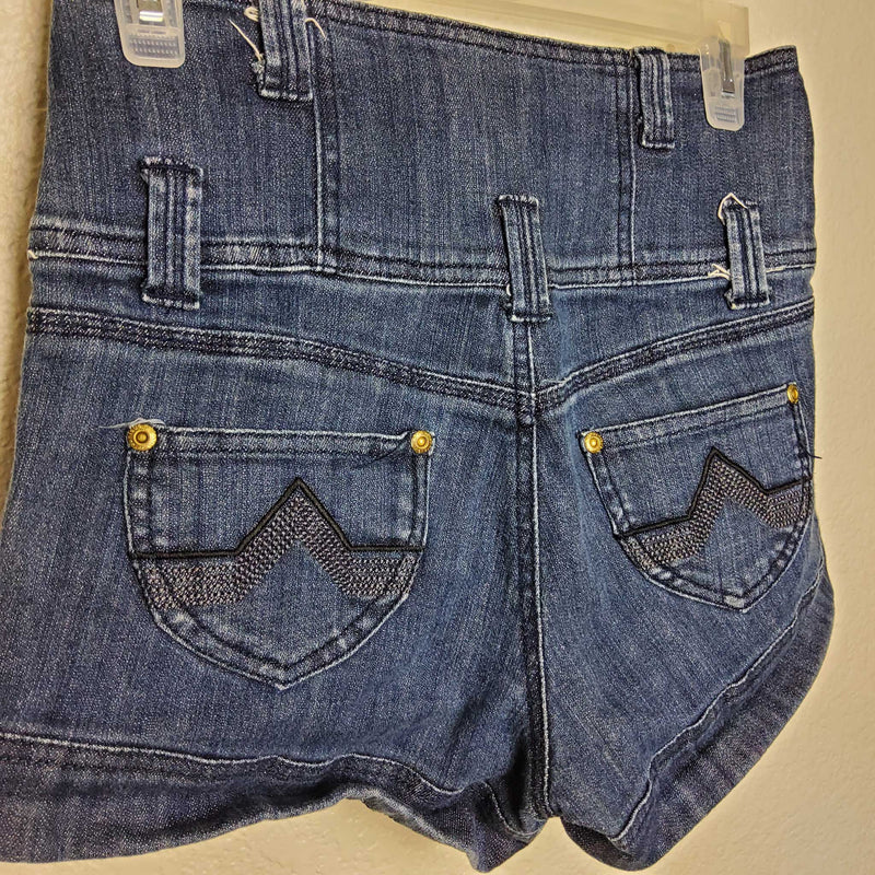 YouNique Blue High-Waisted Jean Shorts, Women's Size 7 - Trinity Thrift