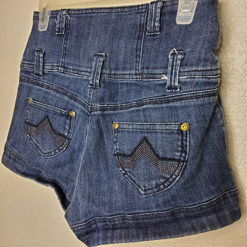 YouNique Blue High-Waisted Jean Shorts, Women's Size 7 - Trinity Thrift