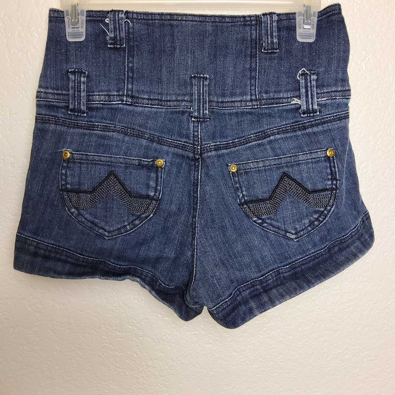 YouNique Blue High-Waisted Jean Shorts, Women's Size 7 - Trinity Thrift